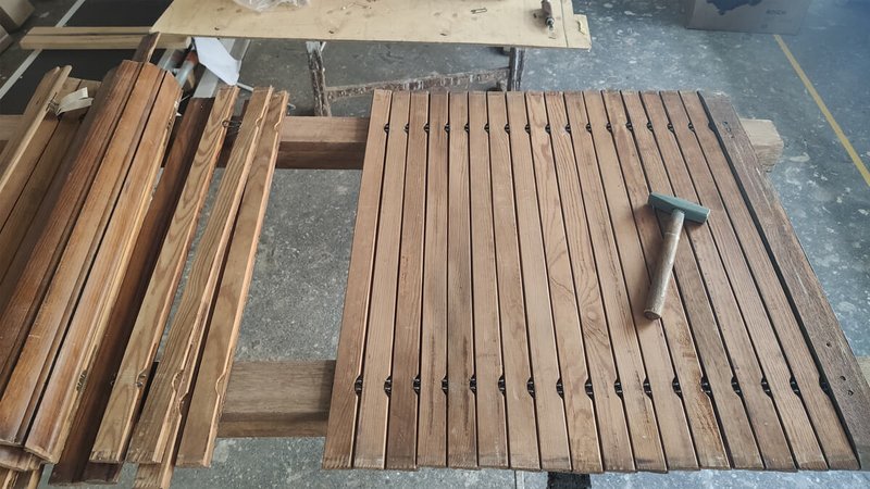 Bild Holzrollladen Restaurierung eines Holzrollladen